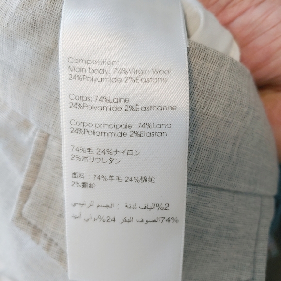 3.1 Phillip Lim Gray Virgin Wool Blend High Waisted Pants Sz 10 Quiet Luxury - Picture 9 of 11